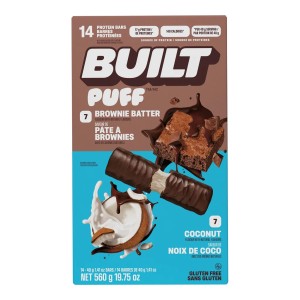 Built Puff Brownie and Coconut Bar